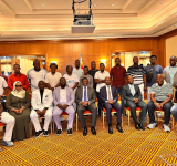 Katikkiro Mayiga meets Buganda leaders in the Arab Region at Sheraton Creek Hotel, Dubai